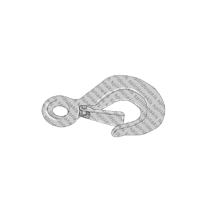 Lifting Hook with Saferty 250Κg