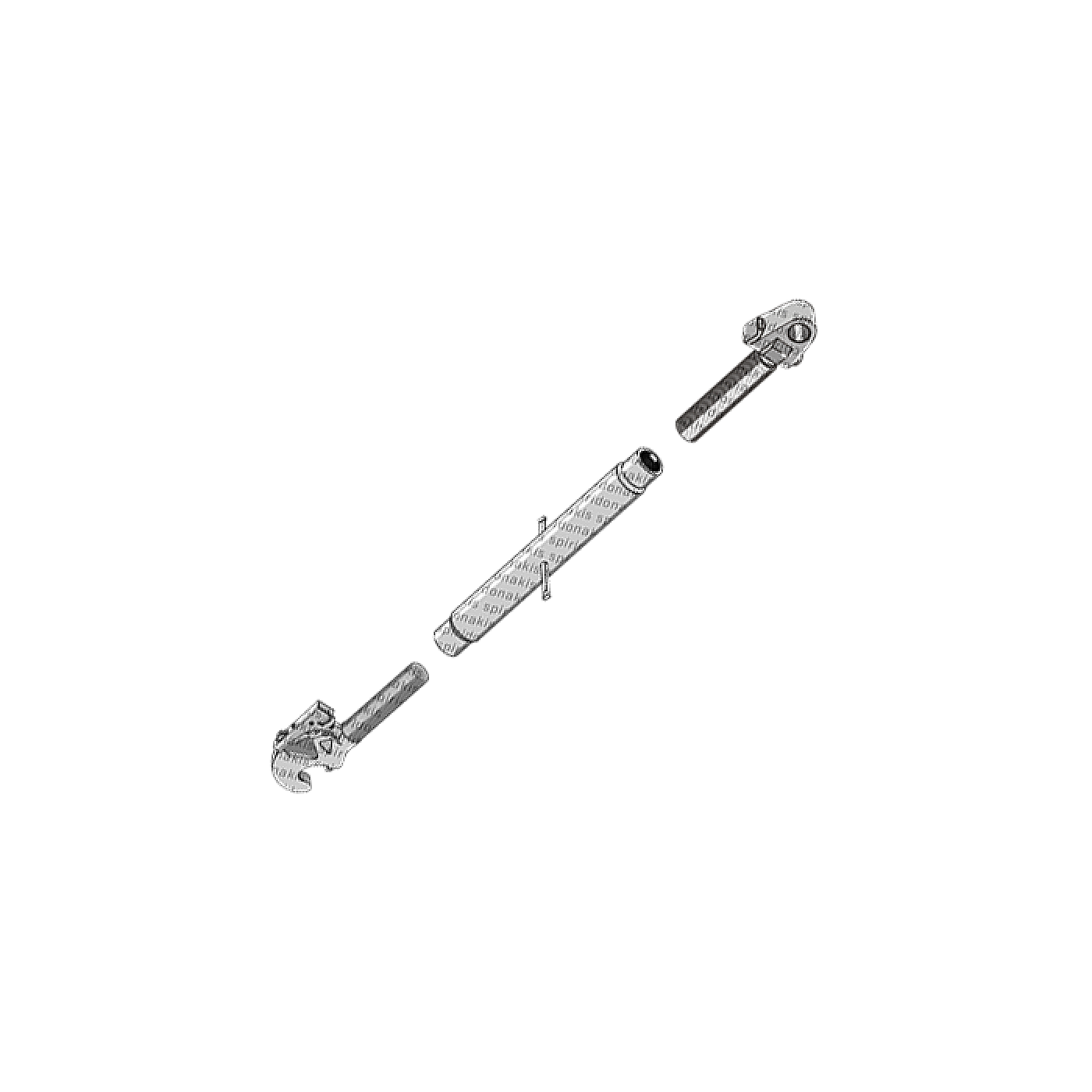 Threaded Link Side Loading Threaded Top Links : 15-110 Top Links with Rapid hook with ...