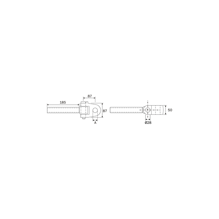 Articulated Spindle Φ25,4  36x3