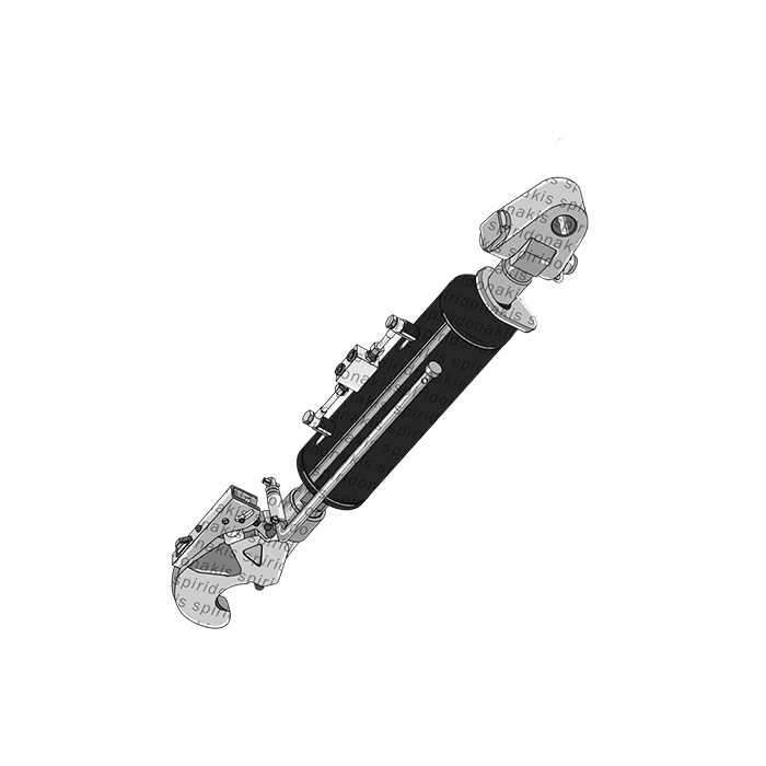 Hydraulic Top Links with articulated yoke and rapid hook 690-Φ32