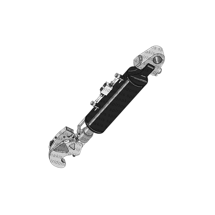 Hydraulic Top Links with rapid hook A.45  CAT3 with threading  Φ32 - L.643-905