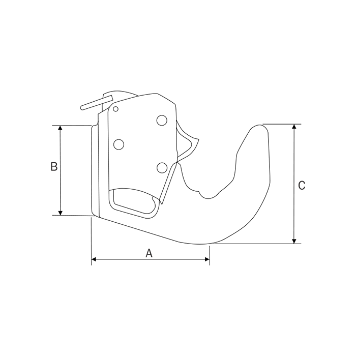 Γάντζος αυτ. CAT-1 Φ44 παλιός