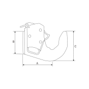 Γάντζος αυτ. CAT-2 (40-100Hp) Φ56 Ε.Τ. νέου τύπου