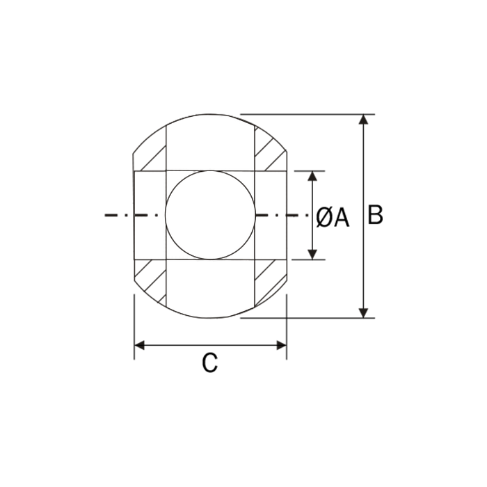 Ball for Arm 85x57 Φ37 CAT.4