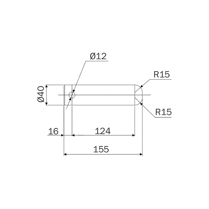 Pin Case 40x155 Special