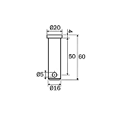 Pin 16x60 Special for Stabilizer Case