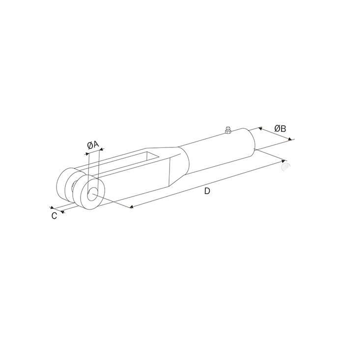 Σώμα γρύλου 321mm ΦΑ19,5mm ΦΒ1