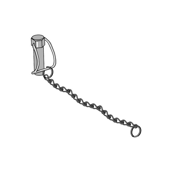Safety Pin with Chain for Lateral Stabilizer Φ19
