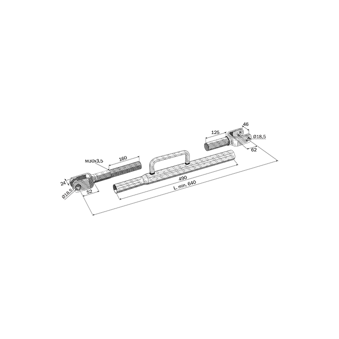 Lateral Stabilizer John Deere 6 Cylinder