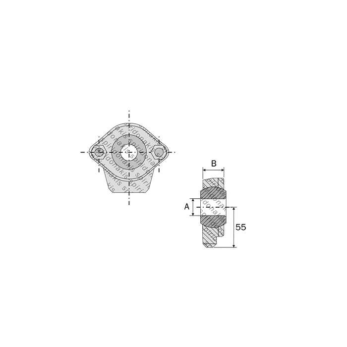 Ball Joint Terminal for Lower-Links Fiat ΦΑ28 ΦΒ35