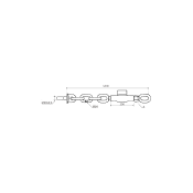 Stabilizer Shackle+Shackle 635 20Χ2.6