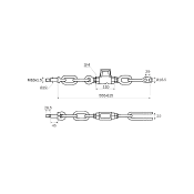 Arm stabilizer FORD4000 short