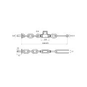 Arm stabilizer FORD 5000 long