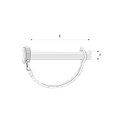 Shaft Locking Pin Ø8x70