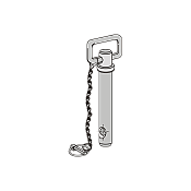 Socket Pin with Chain and Linch Pin Φ28x189