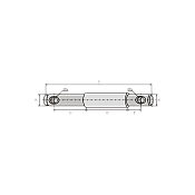 Pin for Rotary Cultivator Funnel 25-19 L.180