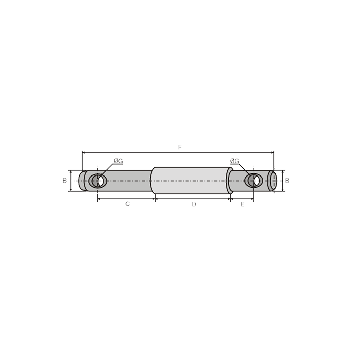 Pin for Rotary Cultivator Funnel 25-19 L.180