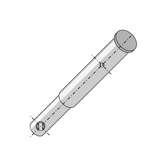 Pin for Rotary Cultivator Funnel Fiat 28-22 L.172