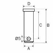 Pin for D Schakle M12