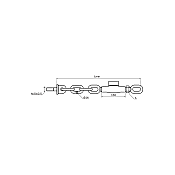 Stabilizer Assembly with Small Hook M25x2,5 - 3 Hook