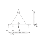 Cross bar with bridge Φ22 (Α.775-9 holes)