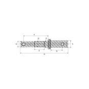 Double Plough Pins Φ28x25x22