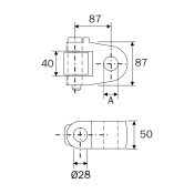 Articulated without Spindle Φ28,4 short