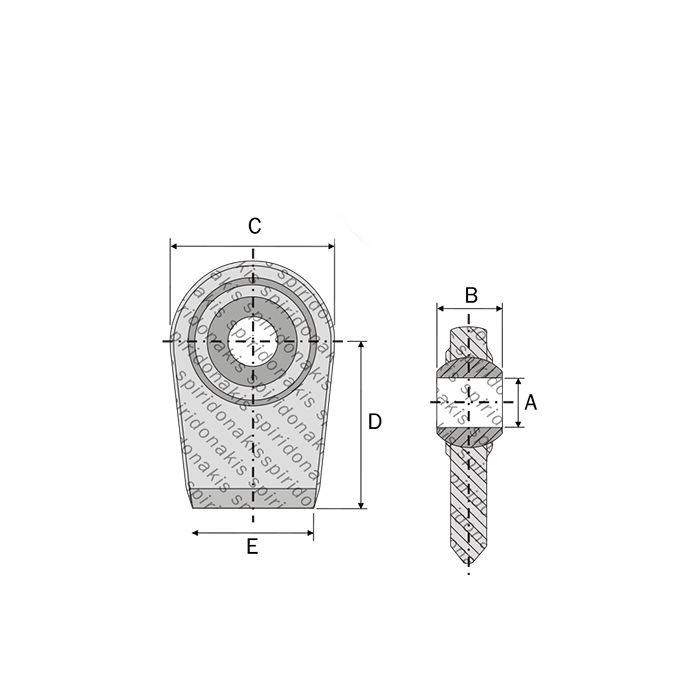 Long Ball Joint Terminal for Lower-Links Φ38