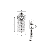 Ball Joint Terminal for Lower-Links Fiat Φ22