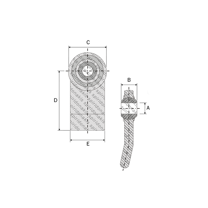 Ball Joint Terminal for Lower-Links Fiat Φ22