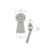 Ball Joint Terminal for Lower-Links Ursur Φ28,4