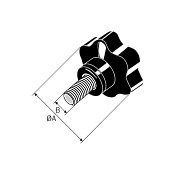 Daisy Handle M10x25 Male ΑΜΑ 