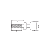 Ball Φ50 Drawbar M25 L70