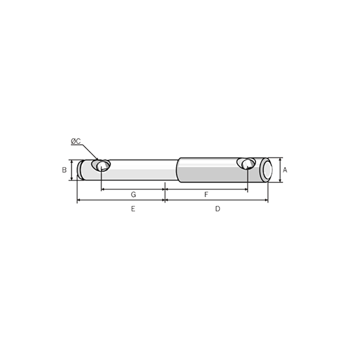 Pin for Rotary Cultivator Funnel 28-22