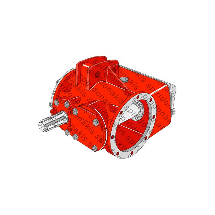 Gearbox for Rotary Cultivator M.T. without Extender