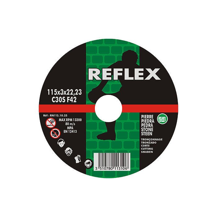 Cutting Disc Stone 123.10.25 125mm x 3,0mm Reflex