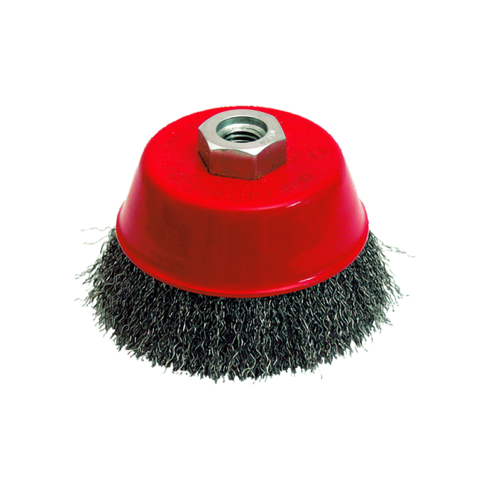 Crimped Steel Wire Conical Brush Ø100 4 pcs