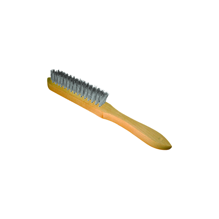 Steel Wire Brush with Wooden Handle