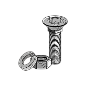 Blade bolt 5/8x12 +Nut & Washer