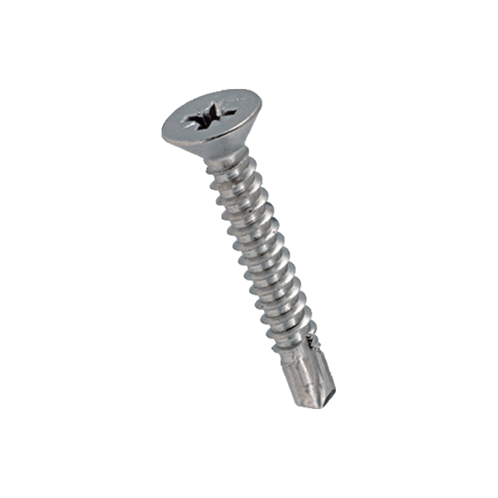 Cross Recessed Countersunk Drilling Screw Inox DIN 7504 Q M4,2x19