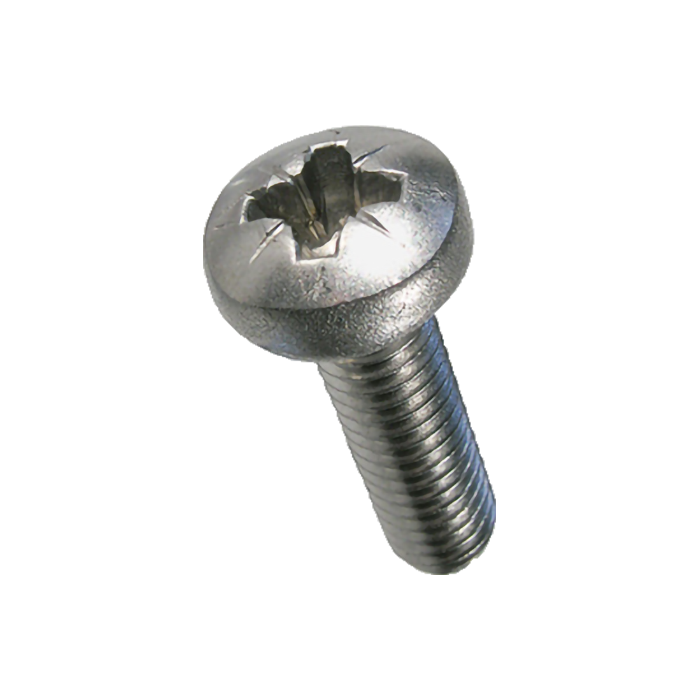 Cross Recessed Flat Countersunk Machine Screw Inox DIN 7985 M06x25