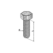 Hexagon Bolt DIN 961 10.9 M12x1,50x30