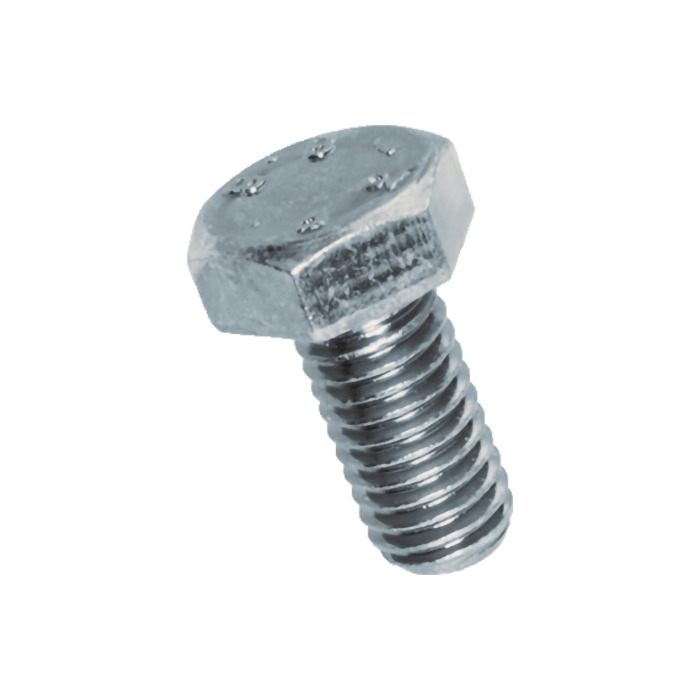 Hexagon Bolt DIN 933 8.8 Μ10x25 Zinc Plated