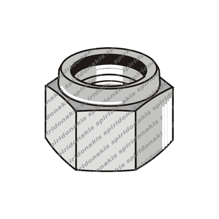 Hexagon Stop Lock Nuts High DIN 982 8.0 M10x1,5