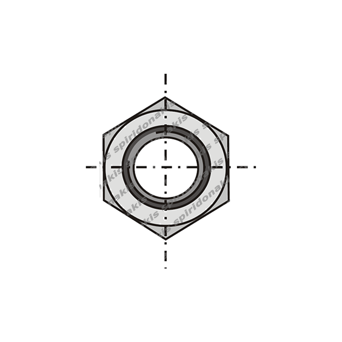 Hexagon Nut DIN 934 8.8 Μ12