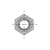 Hexagon Nut DIN 934 8.8 Μ04