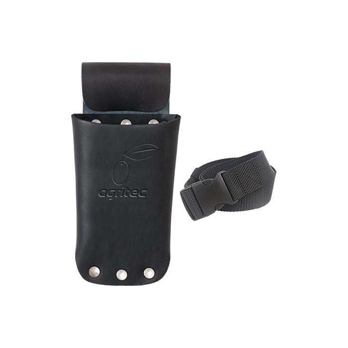 Leather holster with adjustable belt