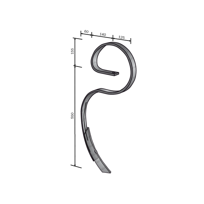 Complete Double S-Tine