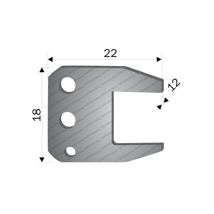 Draw Plate for Tine Tube 100x100 Ø28