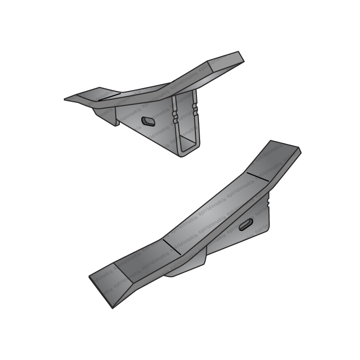 Subsoiler Reversible Point Alpego 70x15 for Tine 30mm